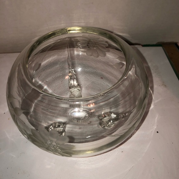 Vintage WJ Hughes cornflower pattern, 1950s, three foot bowl to display flowers. - Picture 2 of 6